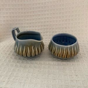 Vintage Wade Irish Porcelain Sugar Bowl & Creamer Set Made In Ireland